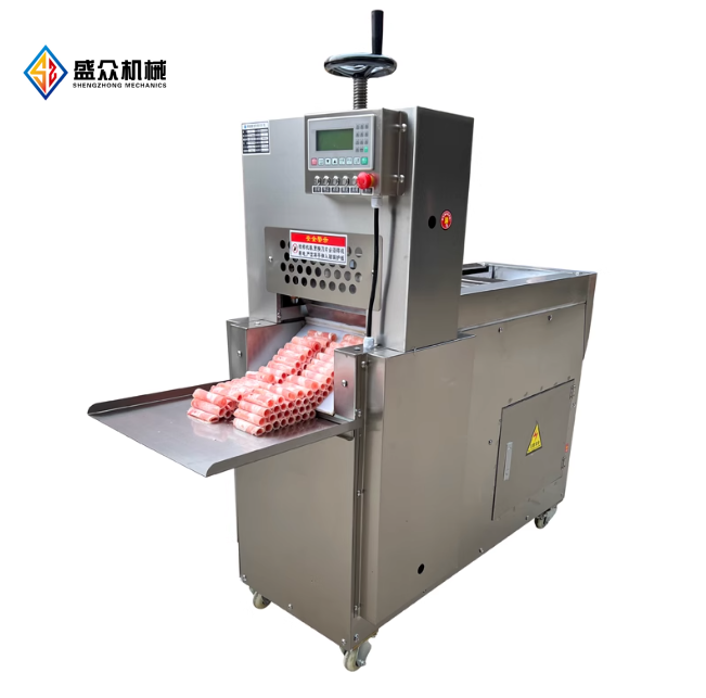 全自动牛肉切片机鲜肉冻肉切片机厂家