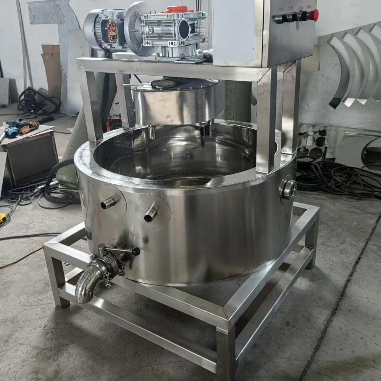 全自动奶疙瘩搅拌成型槽 干酪成套加工生产线 硬质奶酪发酵槽凝乳槽